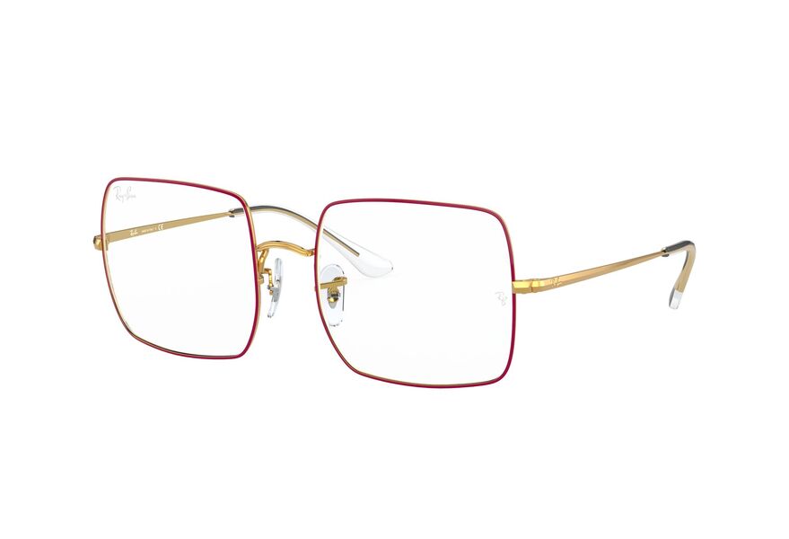 RAY-BAN SQUARE RX1971V » SHINY LEGEND GOLD ON TOP RED
