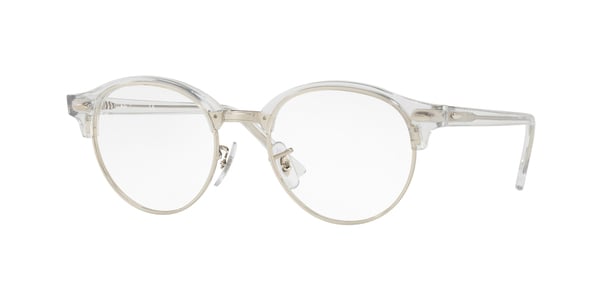 RAY-BAN RX4246V CLUBROUND » WHITE TRASPARENT