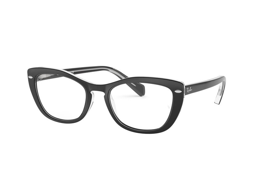 RAY-BAN RX5366 » TOP BLACK ON TRANSPARENT